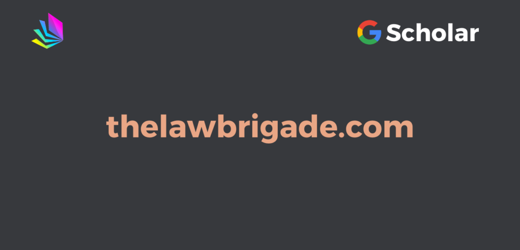 The Law Brigade Publishers, thelawbrigade.com, Google Scholar Law Journals, Best law Journals in India Featured Image
