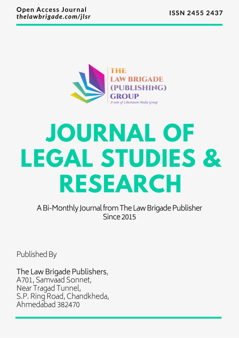 Journal of Legal Studies and Research